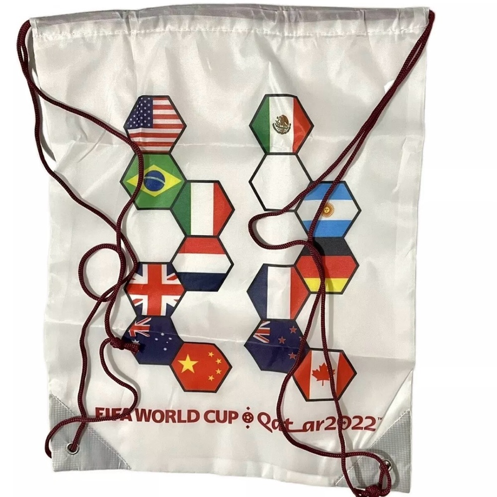 FIFA World Cup Qatar 2022 Sling Bag 17”X13” Limited Edition Drawstring Sling Bag